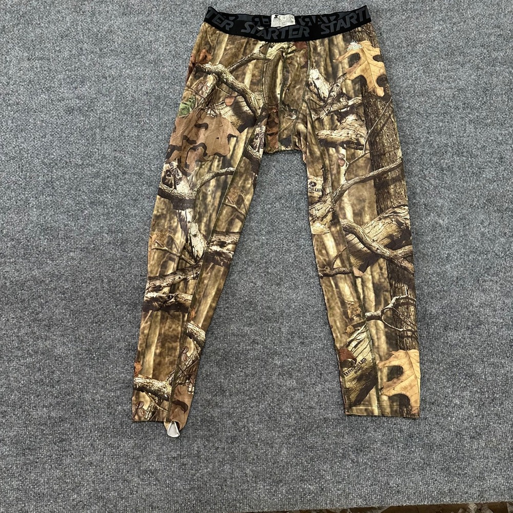 Starter Compression Leggings Mens Size XL Mossy Oak Camo Break-Up Infinity